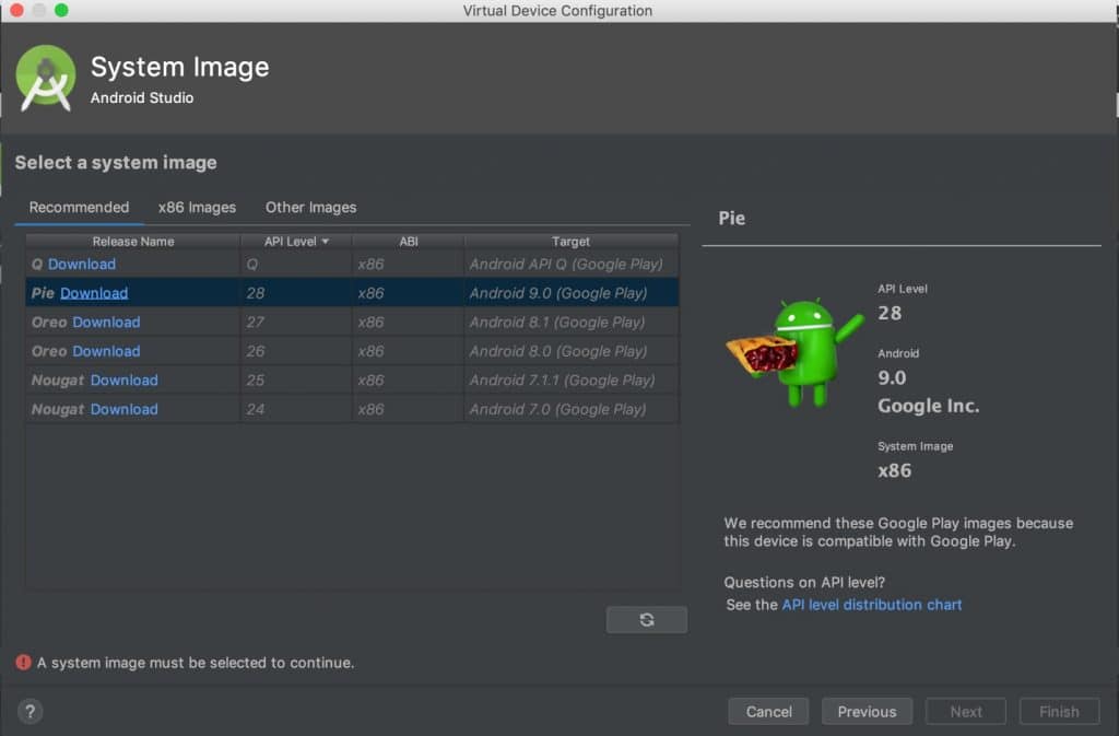 Getting Started With React Native 35 android system image