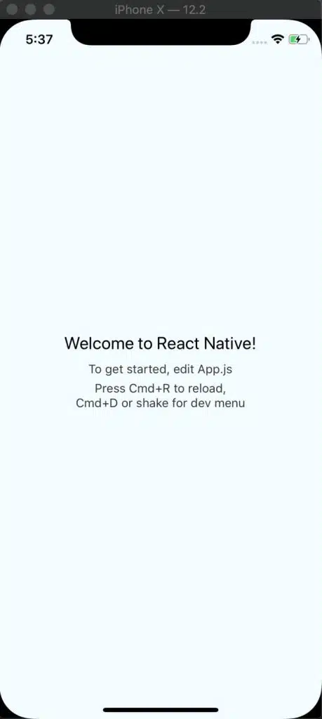 reactnative run
